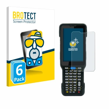 Face avant d’un emballage produit avec le logo de la marque BROTECT. À côté, l’appareil Unitech HT730 est représenté avec la p