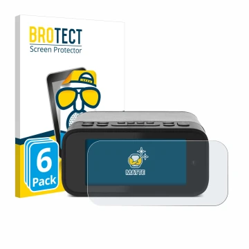 Face avant d’un emballage produit avec le logo de la marque BROTECT. À côté, l’appareil TechniSat Digitradio 52 BT est représe