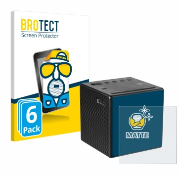 Face avant d’un emballage produit avec le logo de la marque BROTECT. À côté, l’appareil Sony ICF-C1 est représenté avec la pro