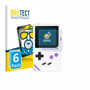 Face avant d’un emballage produit avec le logo de la marque BROTECT. À côté, l’appareil Modretro Chromatic est représenté avec