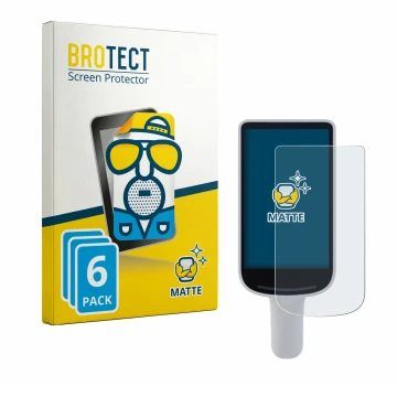 Face avant d’un emballage produit avec le logo de la marque BROTECT. À côté, l’appareil Datalogic Joya Smart & Smart+ est repr
