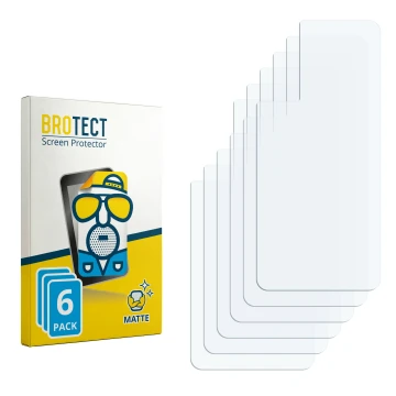 Face avant d’un emballage produit avec le logo de la marque BROTECT. À côté se trouve la protection d’écran correspondante.