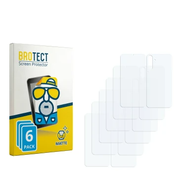 Face avant d’un emballage produit avec le logo de la marque BROTECT. À côté se trouve la protection d’écran correspondante.