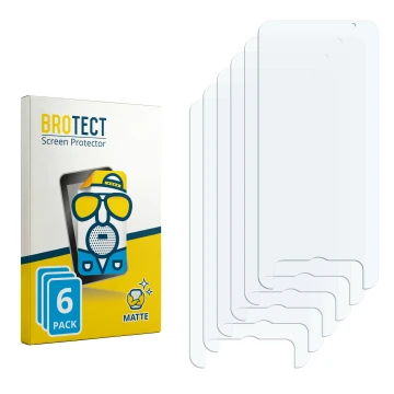 Face avant d’un emballage produit avec le logo de la marque BROTECT. À côté se trouve la protection d’écran correspondante.