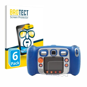 Face avant d’un emballage produit avec le logo de la marque BROTECT. À côté, l’appareil Vtech Kidizoom Duo 5.0 est représenté 