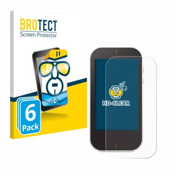 Face avant d’un emballage produit avec le logo de la marque BROTECT. À côté, l’appareil Garmin Approach G80 est représenté ave