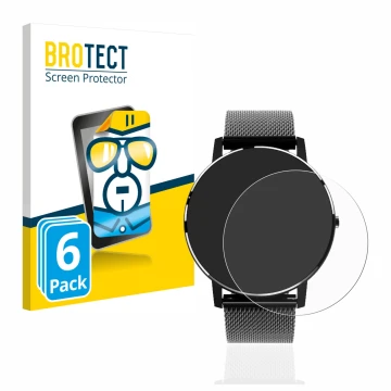 Face avant d’un emballage produit avec le logo de la marque BROTECT. À côté, l’appareil Holalei Fitness Tracker 1.3