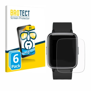 Face avant d’un emballage produit avec le logo de la marque BROTECT. À côté, l’appareil Letsfit Fitness Tracker 1.3