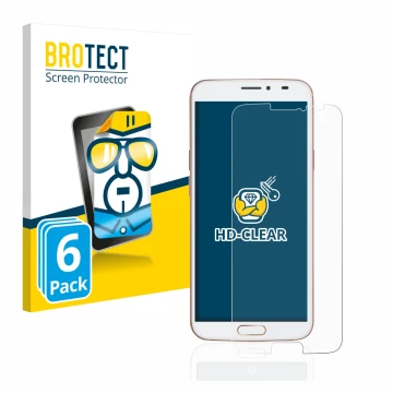 Face avant d’un emballage produit avec le logo de la marque BROTECT. À côté, l’appareil Doro 8080 est représenté avec la prote