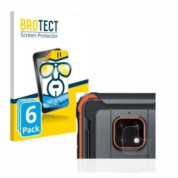 Face avant d’un emballage produit avec le logo de la marque BROTECT. À côté, l’appareil Blackview BV4900 Pro (Caméra UNIQUEMEN