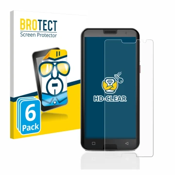 Face avant d’un emballage produit avec le logo de la marque BROTECT. À côté, l’appareil Emporia Smart 5 est représenté avec la