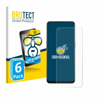 Face avant d’un emballage produit avec le logo de la marque BROTECT. À côté, l’appareil realme GT Master Edition est représent