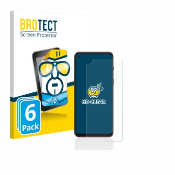 Face avant d’un emballage produit avec le logo de la marque BROTECT. À côté, l’appareil OnePlus Nord 2 5G est représenté avec 