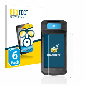 Face avant d’un emballage produit avec le logo de la marque BROTECT. À côté, l’appareil Accu-Chek Insight mit DBLG1 est représ