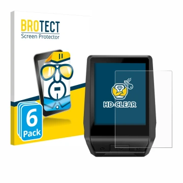 Face avant d’un emballage produit avec le logo de la marque BROTECT. À côté, l’appareil Bosch Nyon 2 2021 est représenté avec 