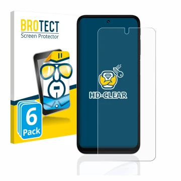 Face avant d’un emballage produit avec le logo de la marque BROTECT. À côté, l’appareil Motorola Moto G31 est représenté avec 
