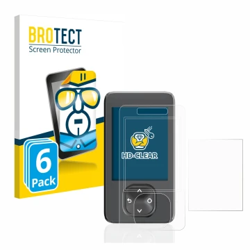 Face avant d’un emballage produit avec le logo de la marque BROTECT. À côté, l’appareil Dexcom G7 CGM est représenté avec la p