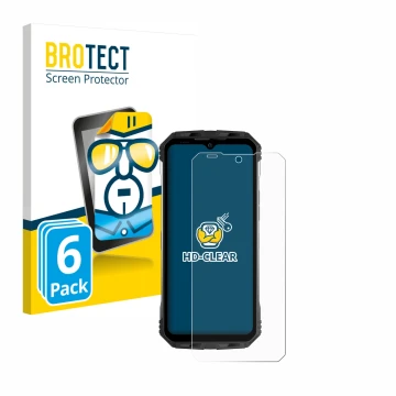 Face avant d’un emballage produit avec le logo de la marque BROTECT. À côté, l’appareil Doogee S100 est représenté avec la pro