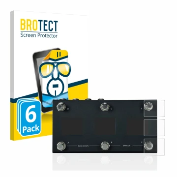 Face avant d’un emballage produit avec le logo de la marque BROTECT. À côté, l’appareil Morningstar MC6 Pro est représenté ave