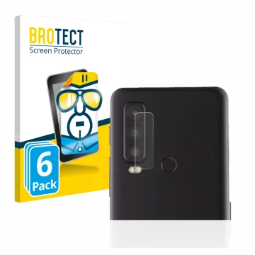 Face avant d’un emballage produit avec le logo de la marque BROTECT. À côté, l’appareil Caterpillar Cat S75 (Caméra UNIQUEMENT