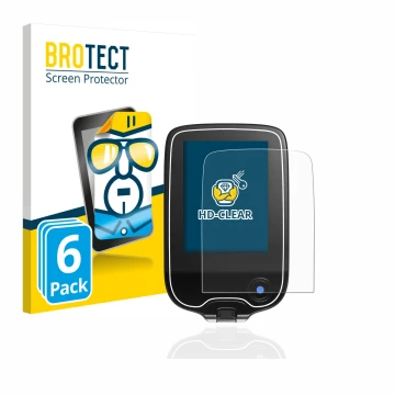 Face avant d’un emballage produit avec le logo de la marque BROTECT. À côté, l’appareil Freestyle Libre 3 est représenté avec 