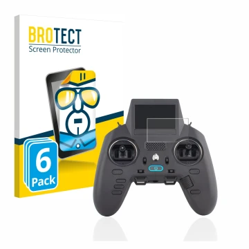 Face avant d’un emballage produit avec le logo de la marque BROTECT. À côté, l’appareil Radiomaster Zorro est représenté avec 