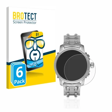 Face avant d’un emballage produit avec le logo de la marque BROTECT. À côté, l’appareil Diesel Griffed (45,5 mm) est représent