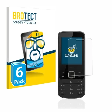Face avant d’un emballage produit avec le logo de la marque BROTECT. À côté, l’appareil Nokia 225 4G est représenté avec la pr