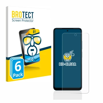 Face avant d’un emballage produit avec le logo de la marque BROTECT. À côté, l’appareil Xiaomi Redmi Note 12S est représenté a