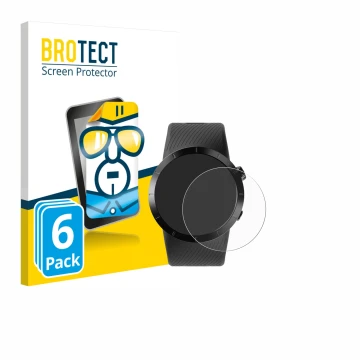 Face avant d’un emballage produit avec le logo de la marque BROTECT. À côté, l’appareil Shot Scope X5 est représenté avec la p