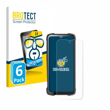 Face avant d’un emballage produit avec le logo de la marque BROTECT. À côté, l’appareil Cubot King Kong 9 est représenté avec 