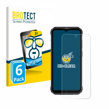 Face avant d’un emballage produit avec le logo de la marque BROTECT. À côté, l’appareil Ulefone Armor 21 est représenté avec l