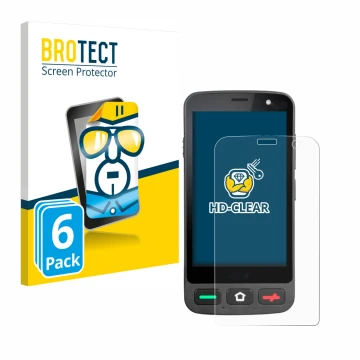 Face avant d’un emballage produit avec le logo de la marque BROTECT. À côté, l’appareil Brondi Amico Pocket est représenté ave