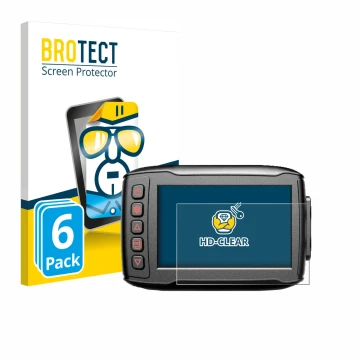 Face avant d’un emballage produit avec le logo de la marque BROTECT. À côté, l’appareil Blueskysea DV999 est représenté avec l