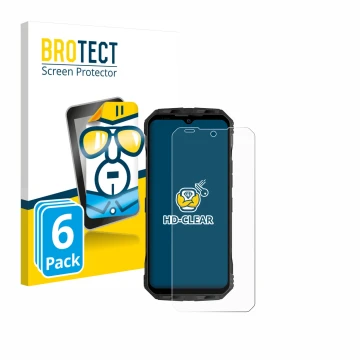 Face avant d’un emballage produit avec le logo de la marque BROTECT. À côté, l’appareil Doogee V30T est représenté avec la pro