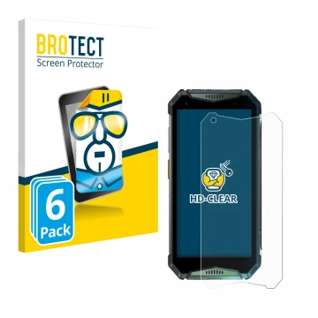 Face avant d’un emballage produit avec le logo de la marque BROTECT. À côté, l’appareil Ulefone Armor 20WT est représenté avec