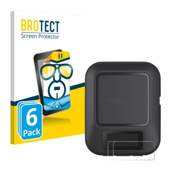 Face avant d’un emballage produit avec le logo de la marque BROTECT. À côté, l’appareil Garmin inReach Messenger est représent