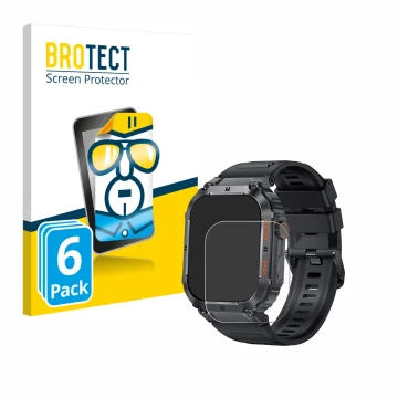 Face avant d’un emballage produit avec le logo de la marque BROTECT. À côté, l’appareil GaWear K57PRO 1.96