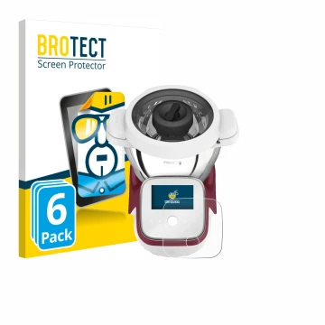 Face avant d’un emballage produit avec le logo de la marque BROTECT. À côté, l’appareil Moulinex i-Companion Touch XL est repr