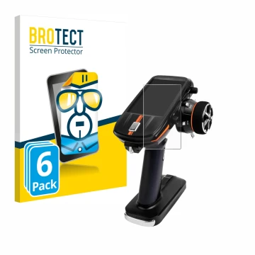 Face avant d’un emballage produit avec le logo de la marque BROTECT. À côté, l’appareil RadioLink RC8X est représenté avec la 