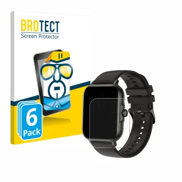 Face avant d’un emballage produit avec le logo de la marque BROTECT. À côté, l’appareil AcclaFit KM13 1.83