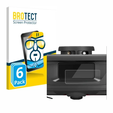 Face avant d’un emballage produit avec le logo de la marque BROTECT. À côté, l’appareil Roborock Q Revo (Caméra UNIQUEMENT) es