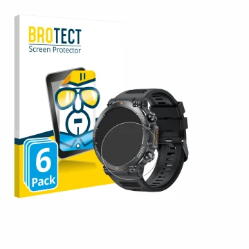 Face avant d’un emballage produit avec le logo de la marque BROTECT. À côté, l’appareil GaWear K56-PRO 1.39