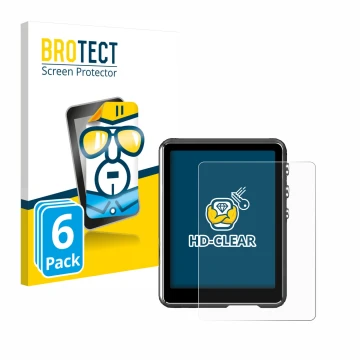 Face avant d’un emballage produit avec le logo de la marque BROTECT. À côté, l’appareil Mechen M3 est représenté avec la prote