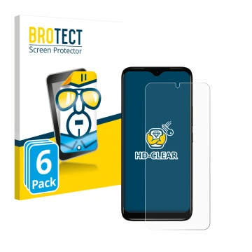 Face avant d’un emballage produit avec le logo de la marque BROTECT. À côté, l’appareil Nokia C12 est représenté avec la prote