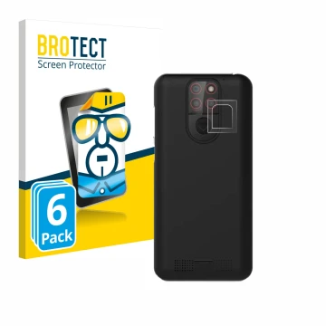 Face avant d’un emballage produit avec le logo de la marque BROTECT. À côté, l’appareil Emporia Smart 5 Mini (Caméra UNIQUEMEN