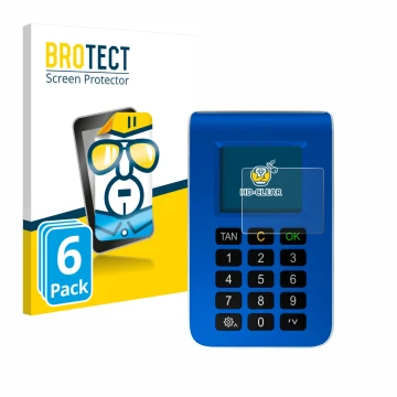 Face avant d’un emballage produit avec le logo de la marque BROTECT. À côté, l’appareil REINER SCT tanJack photo QR est représ