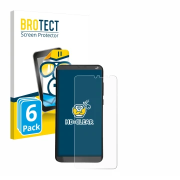 Face avant d’un emballage produit avec le logo de la marque BROTECT. À côté, l’appareil Brondi Amico XL est représenté avec la
