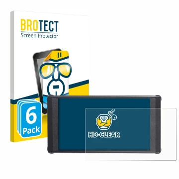 Face avant d’un emballage produit avec le logo de la marque BROTECT. À côté, l’appareil Portkeys PT6 est représenté avec la pr