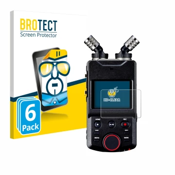 Face avant d’un emballage produit avec le logo de la marque BROTECT. À côté, l’appareil Tascam Portacapture X6 est représenté 
